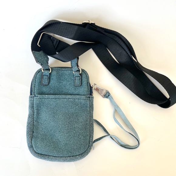 Aimee Kestenberg Denim Finished Leather Crossbody Bag - Picture 3 of 5
